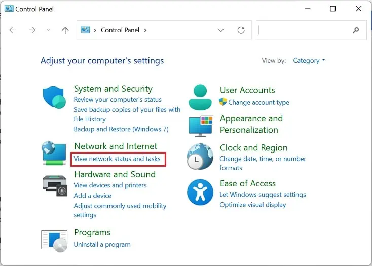 view-network-status-and-tasks