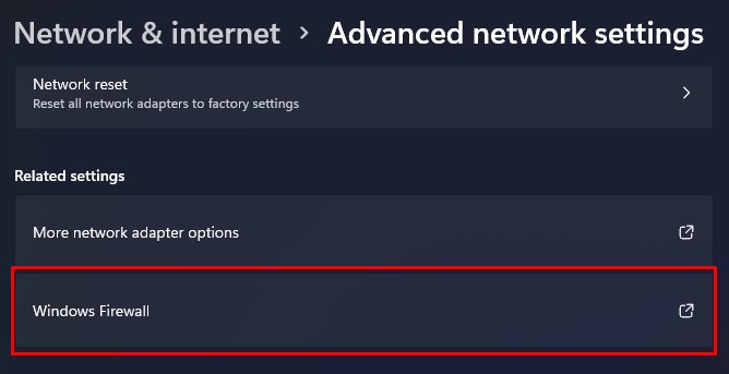 windows firewall wifi not working