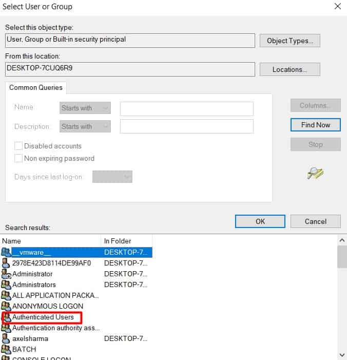 Authenticated Users