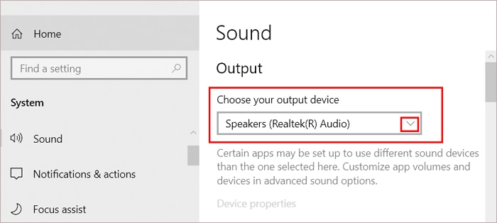 Choose-different-sound-output-device-Windows