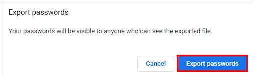 How to See Saved Passwords on Chrome 40 Chrome-Export-Saved-Passwords-Dialogue-Box