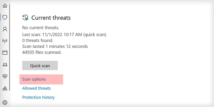 Apps Won’t Open on Windows? Here Are 6 Possible Fixes 45 Click-Scan-Options.
