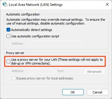 Disable-proxy-server