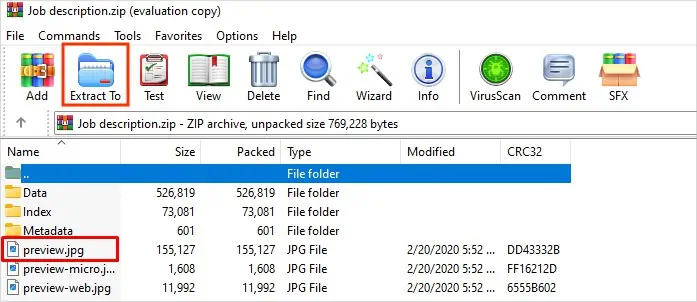 Extract-zip-file