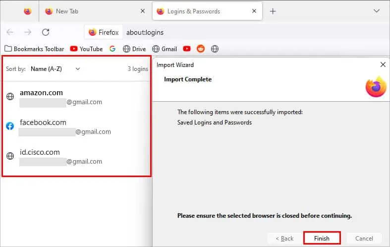 How to See Saved Passwords on Chrome 46 Firefox-Import-Wizard-Complete