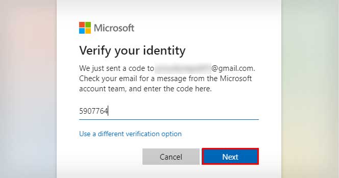 Hotmail-Email-Recovery-Enter-the-Code