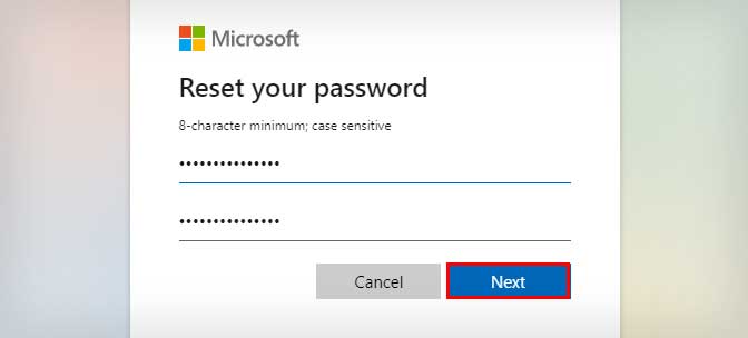 Hotmail-Password-Reset
