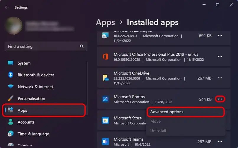 Locate-the-Microsoft-Photos-app-and-click-on-the-horizontal-ellipses-beside-the-application