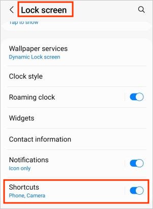 Lock-screen-shortcuts-Samsung-phone