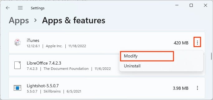 Modify-iTunes-Windows-11