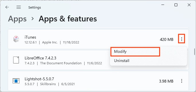 Modify-iTunes-Windows-11