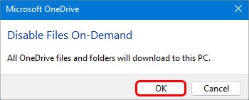 OneDrive-Disable-Files-On-Demand-Dialogue-Box
