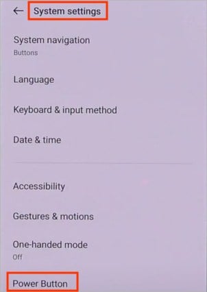 Power-button-settings-OnePlus-Nord-2T