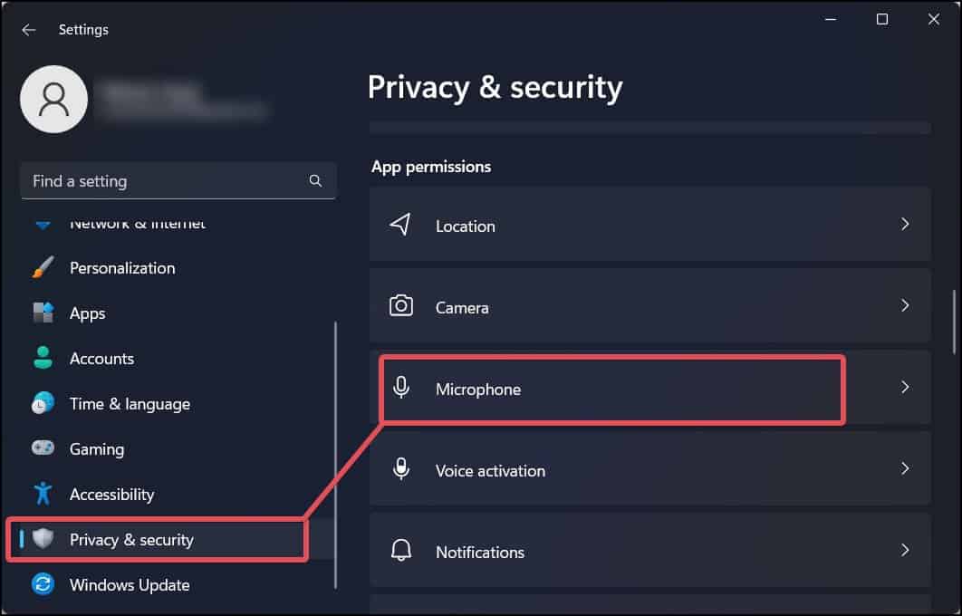 Privacy and security , Microphone