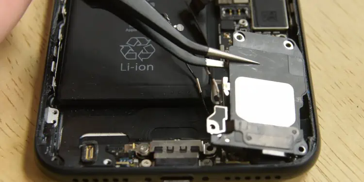 How to Fix a Loose iPhone Charging Port 30 Remove-the-speaker