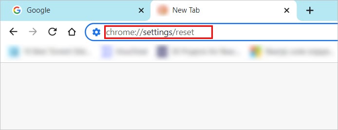 Reset-chrome-settings-URL