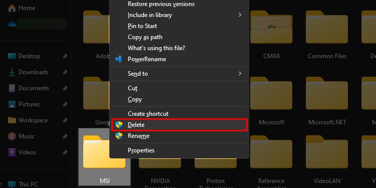 Right-click-on-the-MSI-folder-and-choose-the-Delete-icon.