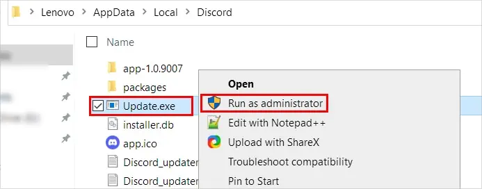 Run-Update.exe-as-adminstrator