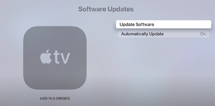 Choose Update Software