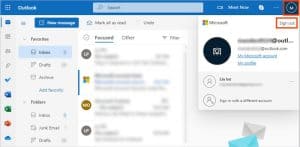 sign out of outlook mail app on iphone