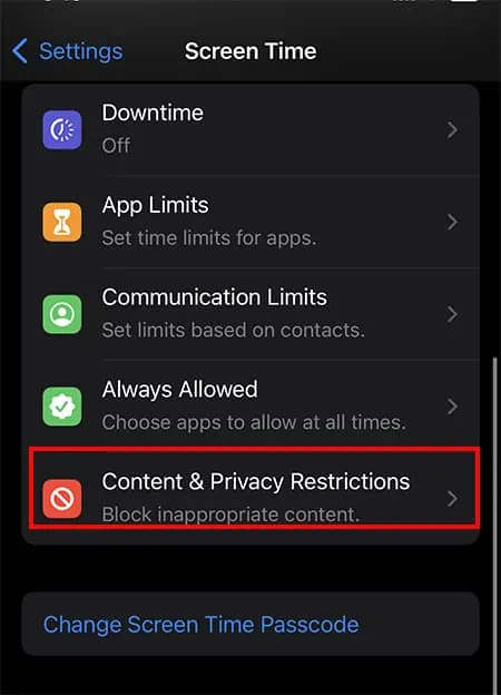 11 Ways to Fix Netflix Showing Black Screen 46 Tap-Content-Privacy-Restrictions