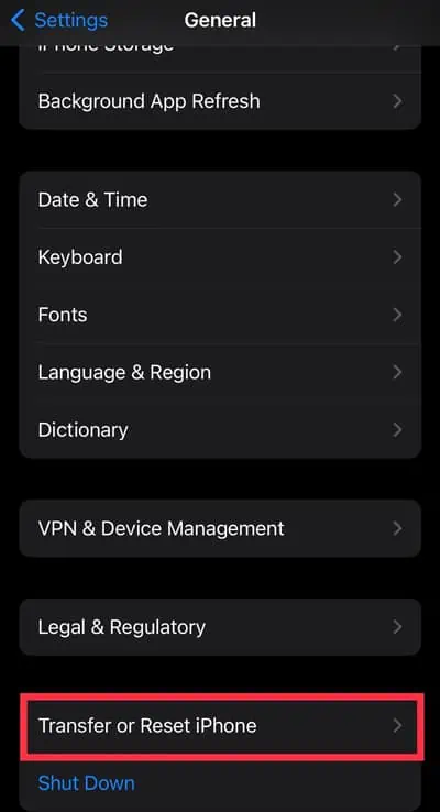 Transfer-or-reset-iPhone
