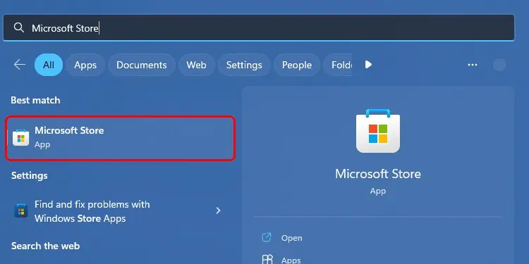 Type-Microsoft-Store-and-click-the-corresponding-app.