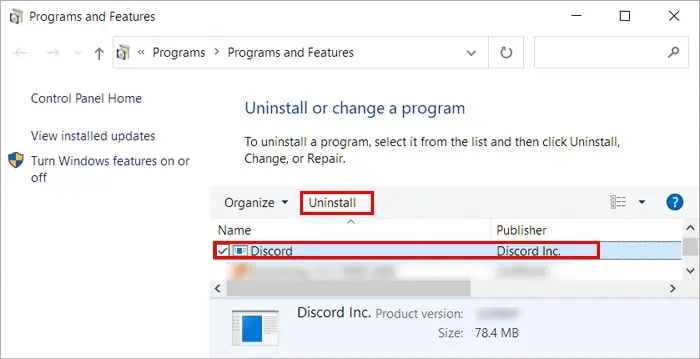 Fix: Discord Stuck at “Checking for Updates” 31 Uninstall-Discord-on-Windows