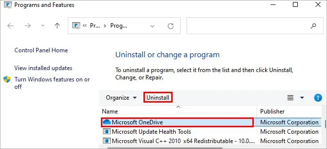 6 Ways to Fix “Onedrive isn't connected” 33 Uninstall-OneDrive-desktop-app-on-Windows