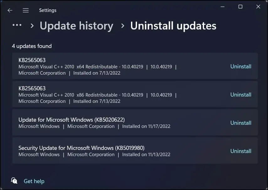 Mouse Keeps Freezing on Windows? How to Fix it 18 Uninstall-windows-update