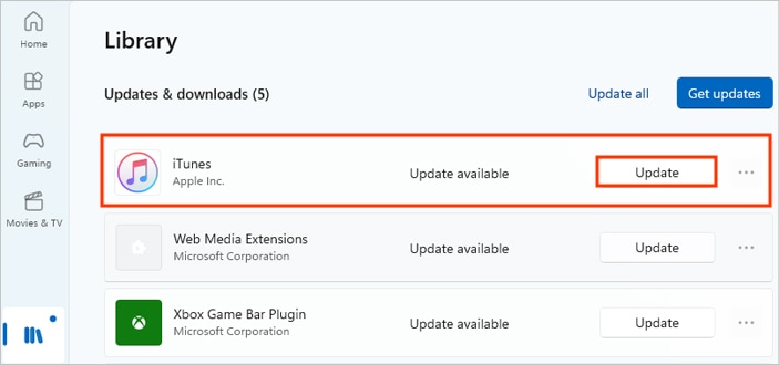 Update-iTunes-using-Windows-Store