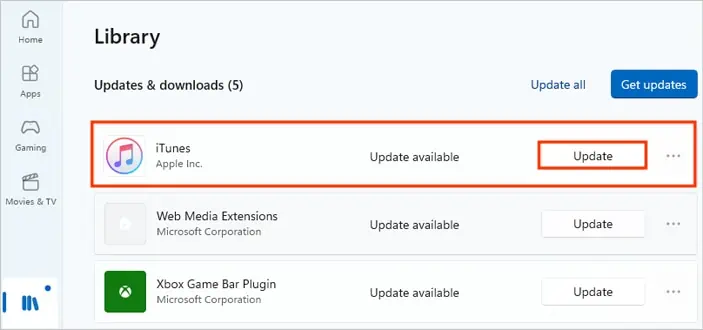 Update-iTunes-using-Windows-Store