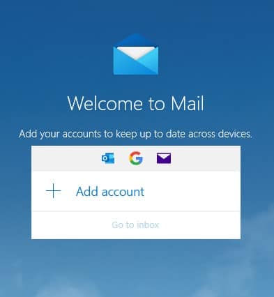 add account in mail