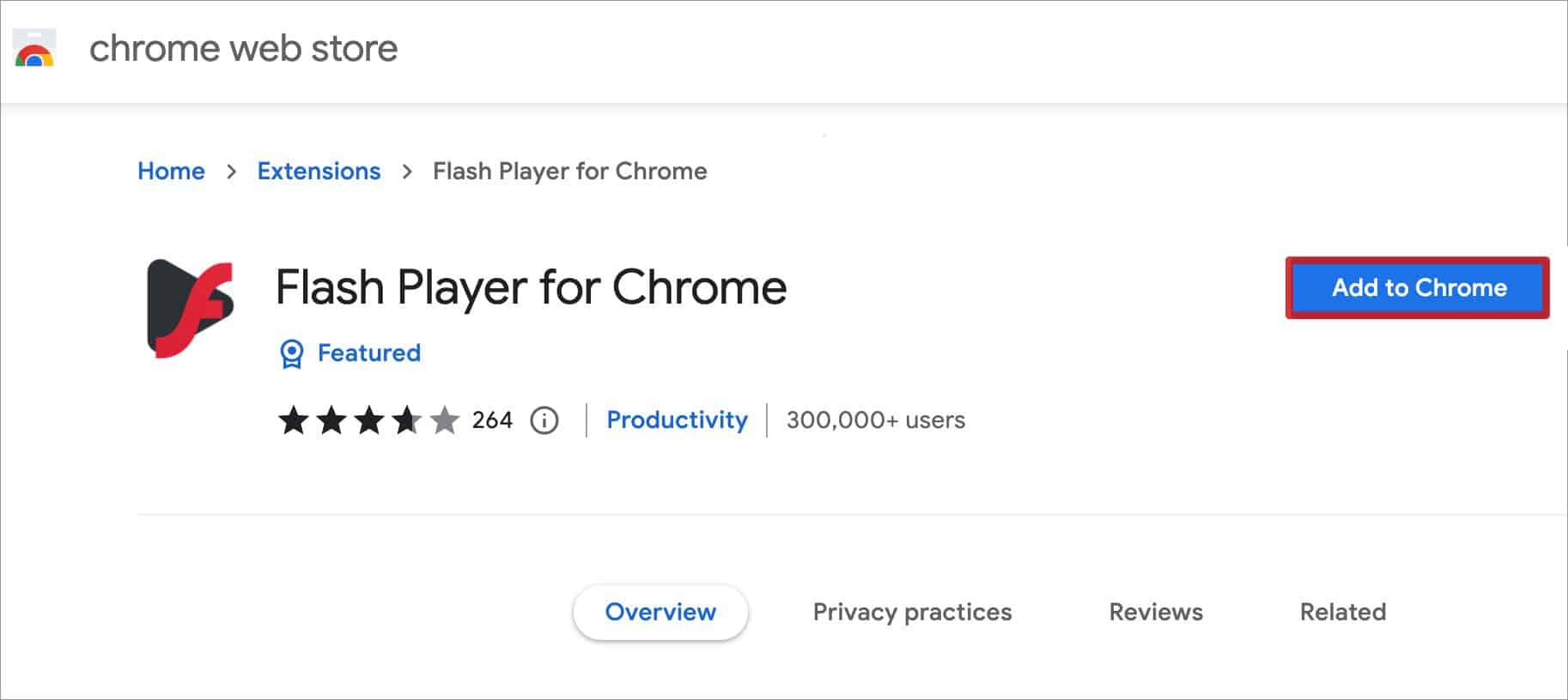 add flash player for chrome