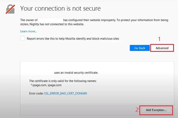 advanced-add-exception