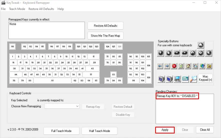 How to Disable a Key on Keyboard 36 apply-changes-in-keytweak