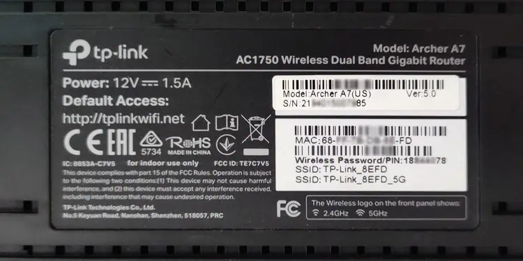 archer-a7-router-label