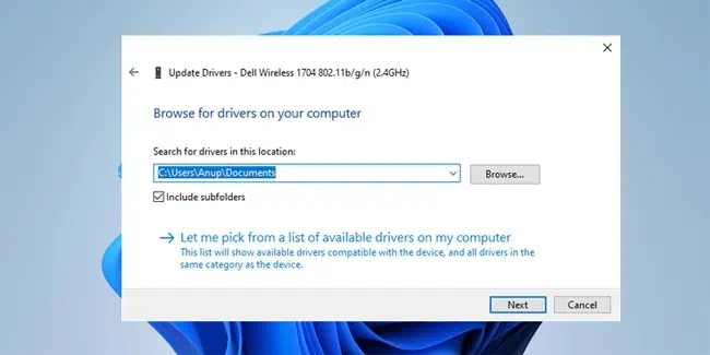9 Ways to Fix “Unidentified Network” or No Internet in Windows 13 browse-dell-wireless-driver