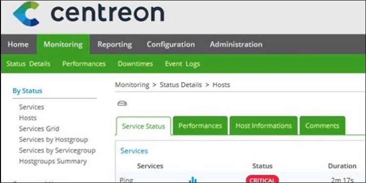 centreon to monitor network
