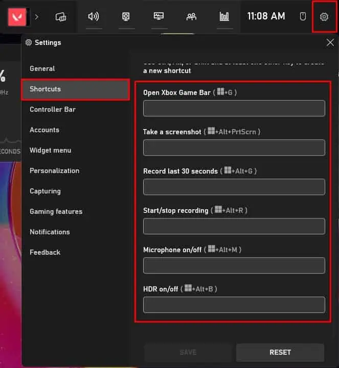 change-shortcut-xbox-gamebar