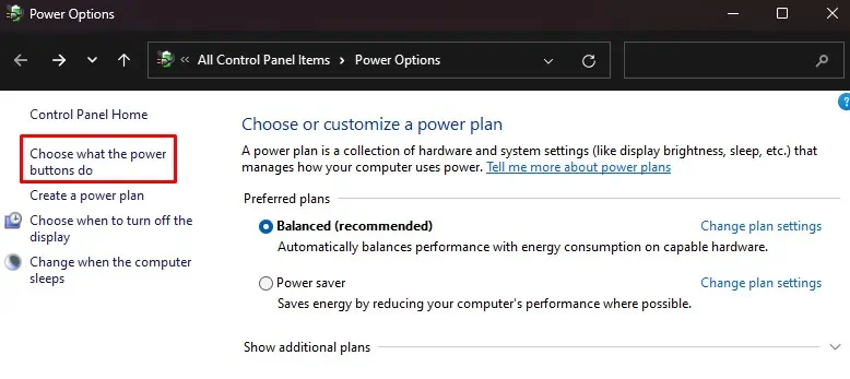 Computer Freezes on Startup - How to Fix It? 36 choose-what-the-power-buttons-do