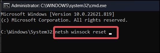 reset socket for applications
