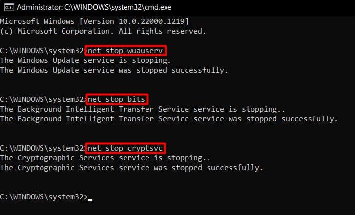 commands-to-stop-service