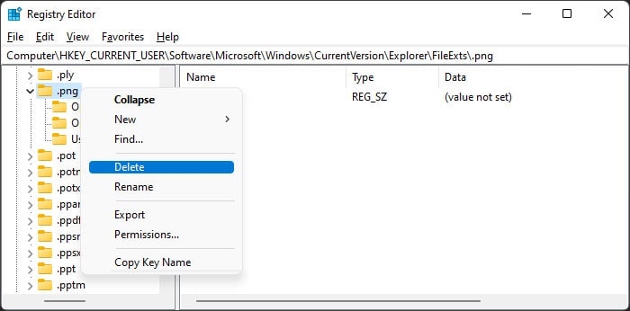 How To Remove File Association On Windows - 3