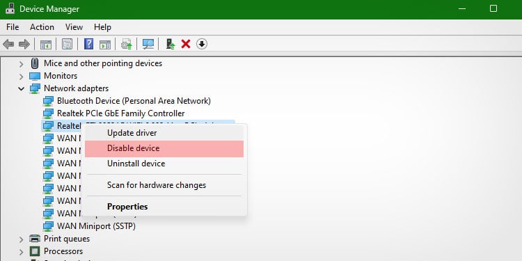 disable-device