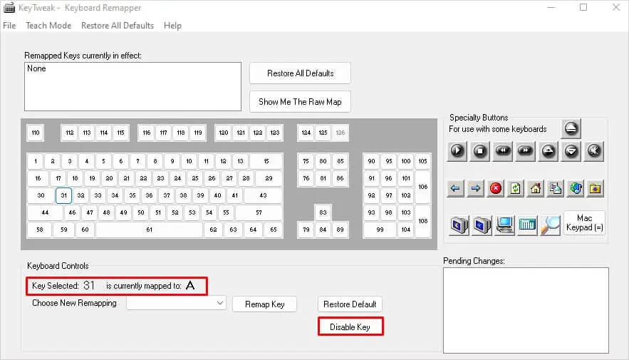 How to Disable a Key on Keyboard 35 disable-key-from-keytweak