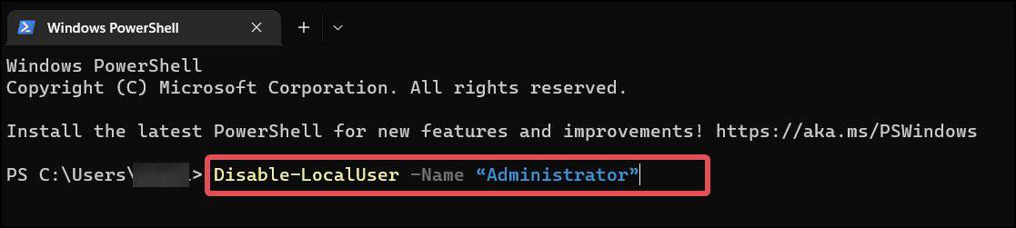 disable local usr command