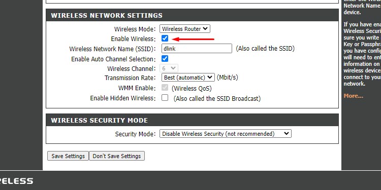 dlink-disable-wireless-router