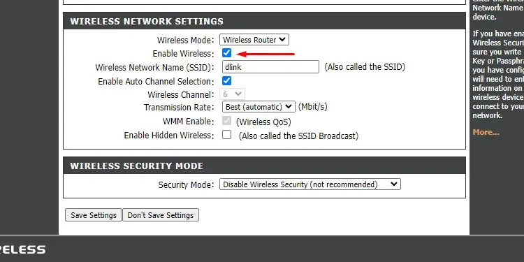 dlink-disable-wireless-router