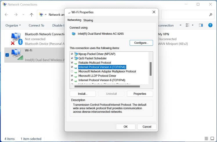double click ipv4